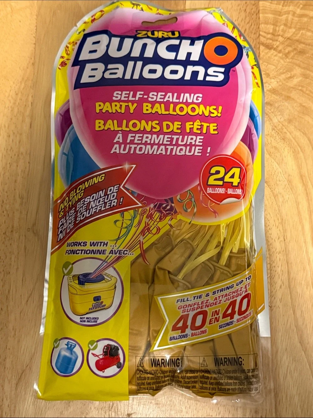 Zuru Bunch O Balloons Self-Sealing Gold Party Balloons - 24 Pack
